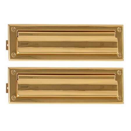 BRASS ACCENTS Mail Slot - 3.63 in. x 13 in. - PVD Polished Brass BR42765